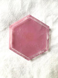 "Soft Pink" Exotic Resin Tile - Six Pack