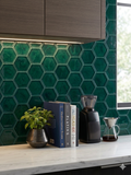 "Green Shape" Exotic Resin Tile - Six Pack