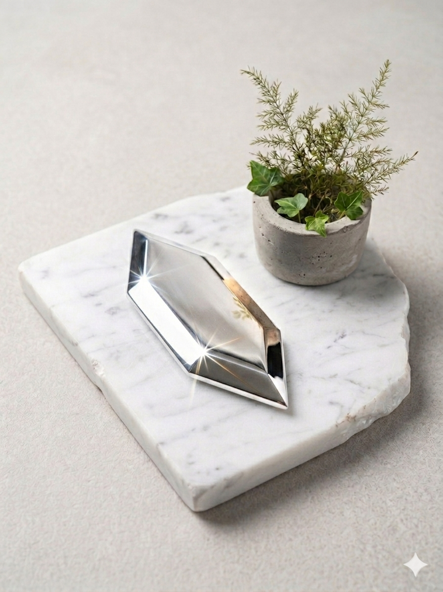 "Silver" Exotic Resin Tile - Six Pack