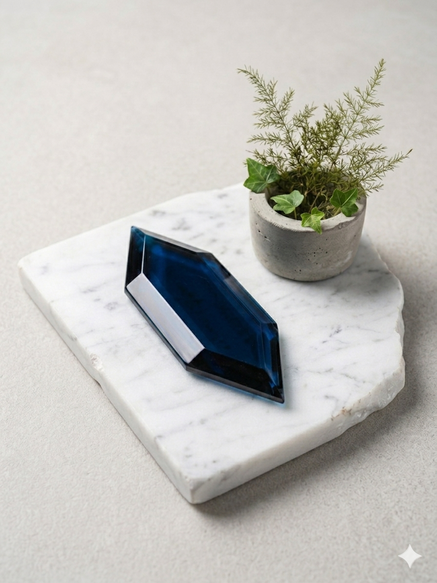 "Blue" Exotic Resin Tile - Six Pack